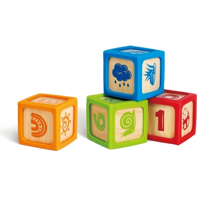 Hape Образователни кубчета Hape - 4 броя (H0132)