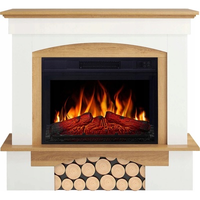 ArtiFlame Elektrický volně stojící krb s funkcí topení 1800 W bílý