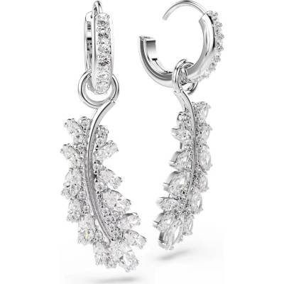 Swarovski Trblietavé náušnice krúžky s pierkami 2v1 Vienna 5754272