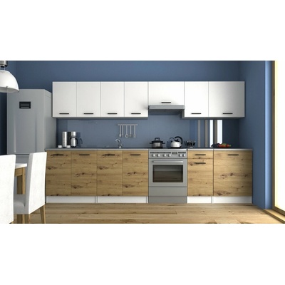 Fronti Fafor Kuchynská linka LUIZA 320x260 Biela + artisan
