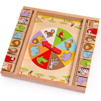 Bigjigs Toys - Дървена игра с животни (BJ698)
