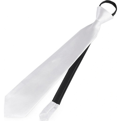 Kravata saténová bílá