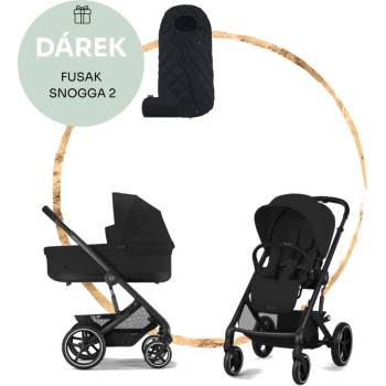 CYBEX Balios S Lux + Cot S Lux 2023 Moon Black Black Frame