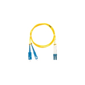 NIKOMAX Оптичен свързващ кабел SC - LC, SM 9/125, OS2, дуплексен, 10 m, жълт NMF-PC2S2C2-SCU-LCU-010 (NMF-PC2S2C2-SCU-LCU-010)