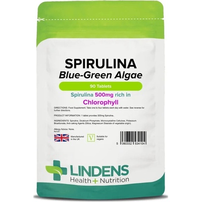 LINDENS Health + Nutrition Spirulina 500 mg 90 tablet