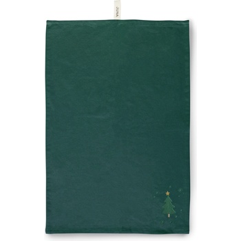 Juna Christmas Fable Кухненска кърпа елха, 50 x 70 см, тъмнозелена (637310)