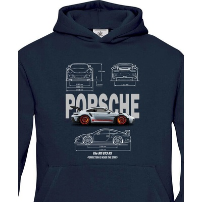 Dětská mikina Porsche 911 GT3 RS Modrá