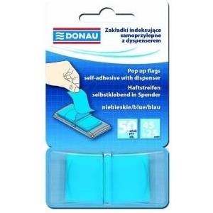 DONAU INDEXING HOLDER WITH DISPENSER, DONAU, PP, 45X25MM, 50K, BLUE 7558001EN-01