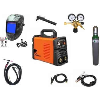 PanterMax 215 LCD pro MMA a TIG SET 4: + kukla profi Predátor + RV Argon + hořák TIG 4 metry + lahev Argon PMMMA215LCD