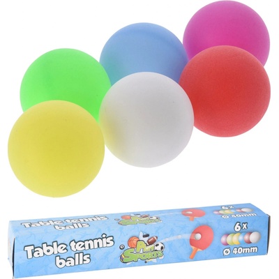 míček pr.40mm STOLNÍ TENIS mix barev 6ks