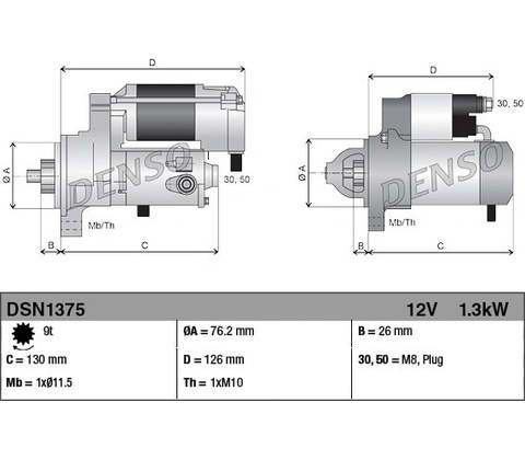 DENSO Štartér DSN1375