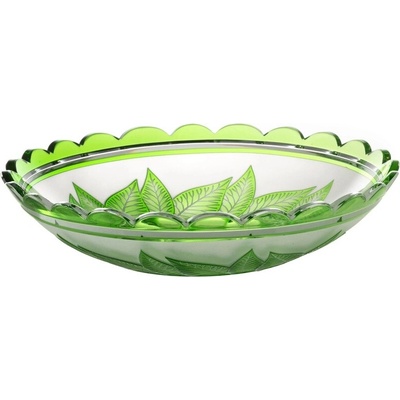 Caesar Crystal Mísa Listy zelená280 mm