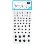 Interdruk Self-adhesive moving eyes 62pcs