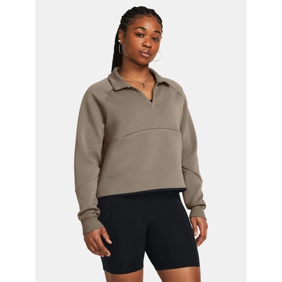 Under Armour Unstoppable Flc Rugby Crop-BRN 1382746-200