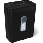 Amazon cross-cut document shredder, 6 sheets, with transparent viewing window, for A4 documents and credit cards, 14l collection container, black - C284-AEU (C284-AEU)