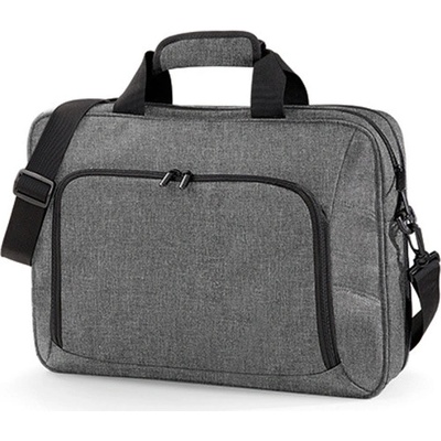 Quadra Objemná brašna přes rameno pro notebook až 17" Barva: šedá melír, Velikost: 41 x 30 x 14 cm QD268