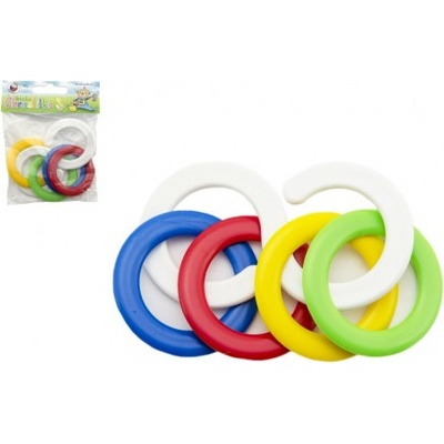 Chemoplast Chrastítko kousací kroužky plast 6x10cm v sáčku