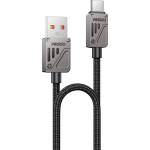 Yesido Кабел за данни - Yesido CA135C - USB → Type-C, QC18W, fast charge, 3A, 480Mbps, цинкова сплав, 1.2m - Черен