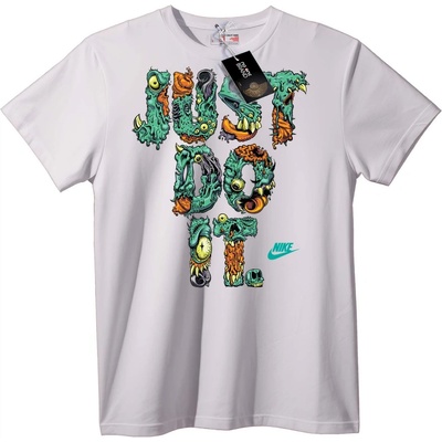NOONEBRAND Тениска Чудовище Просто го направи - 6XL, White