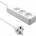 ProXtend Danish Power Strip 3-way 6M White
