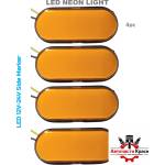  Габарити led Оранж 12-24v 4бр. к-т -894067-2 ('269342)