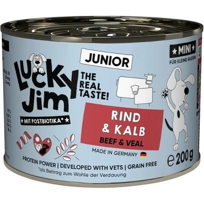 Lucky Jim Classic Mini Junior s hovězím a telecím masem 200 g