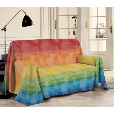 Mondo Italia Viacúčelová prikrývka Piquet Dúha viacfarebná 260x280 cm Viacfarebná