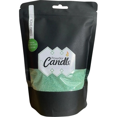 PowderCandle sypaná svíčka zelený vosk 400 g (100 h)
