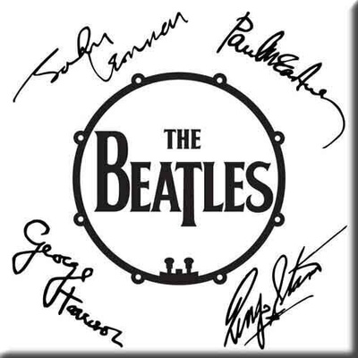 The Beatles Signed Drum Logo Магнит (BEATMAG08)