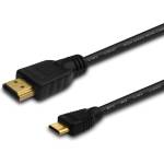 SAVIO CL-09 HDMI към mini HDMI кабел 1, 5 м (CL-09) (CL-09)