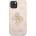 GUESS Гръб Guess PU 4G Metal Logo Case за iPhone 13 - Розов