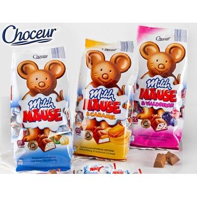 Choceur Milch Mäuse lískový oříšek 210 g