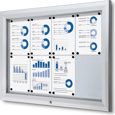 Jansen Display Exteriérová vitrína 8 x A4 1025 x 760 mm
