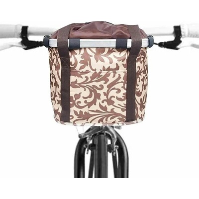 Predný košík na bicykel Aptel RW31A hnedý
