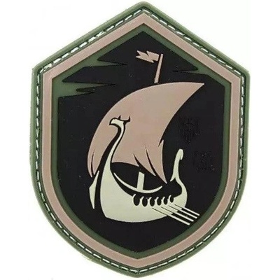 JTG Nášivka gumová JTG Viking Dragonboat Rubber Patch, zelená