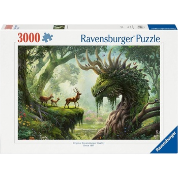 Ravensburger Пъзел Ravensburger от 3000 части - Горският дракон се събужда (12000808)