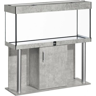 Diversa Comfort LED akvarijní set rovný hliník beton 300 l