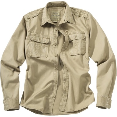 Surplus košile Raw Vintage s dlouhým rukávem khaki