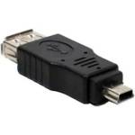  USB към mini USB адаптер, Micro B/M - USB A/F