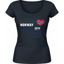 Norway 1814 srdce s norskou vlajkou tmavě modrá