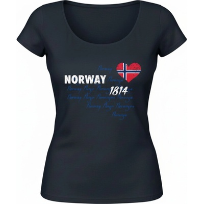 Norway 1814 srdce s norskou vlajkou tmavě modrá