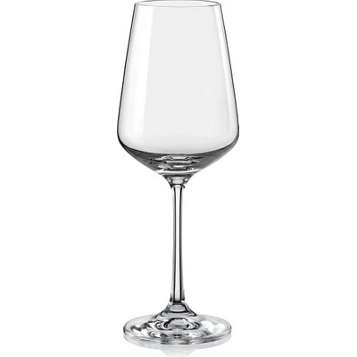Bohemia Crystal Skleničky na bílé víno SANDRA bezbarvé 6 x 250 ml