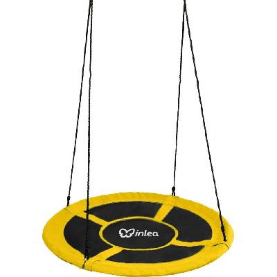 INLEA Závesný hojdací kruh 110 cm žltý