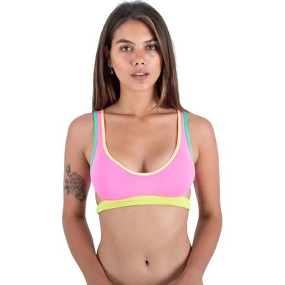Hurley Around The Block Pull On bikini top - Multicolor (Colorblock)