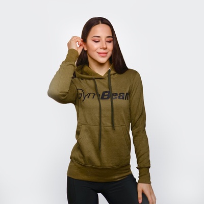 GymBeam Дамски суичър Athlete Military Green L