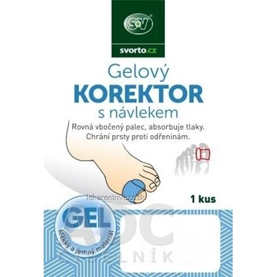 Svorto Gélový KOREKTOR s návlekom palec na nohe 1 ks