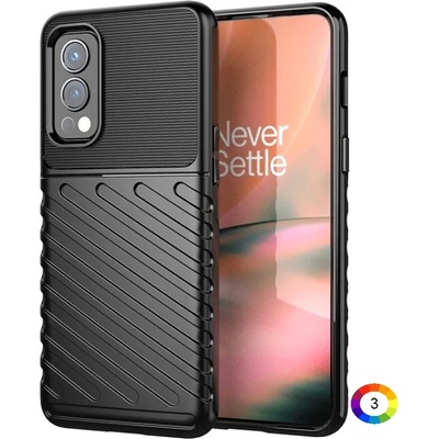 OnePlus Nord 2 5G Удароустойчив Twill Texture Калъф и Протектор