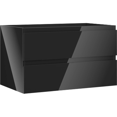 Mexen Orio шкаф за баня под мивка 80 см, 2 чекмеджета, черен гланц - 91A10-08047-2-BFF70 (91A10-08047-2-BFF70)