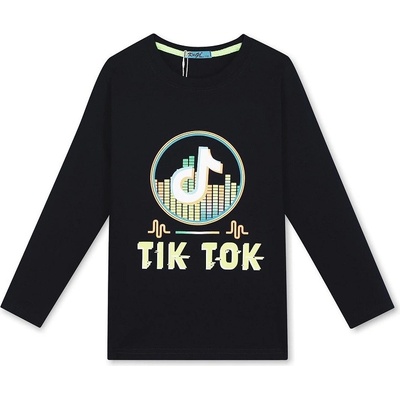 Kugo chlapecké tričko T.T. dlouhý rukáv černá