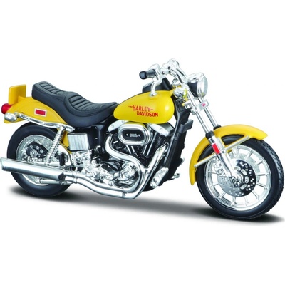 Harley Davidson Maisto 1977 FXS Low Rider žlutá 1:18